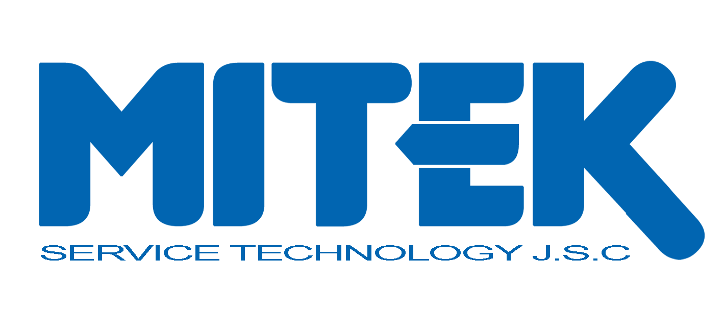 Logo MITEK Service Technology J.S.C (màu xanh)